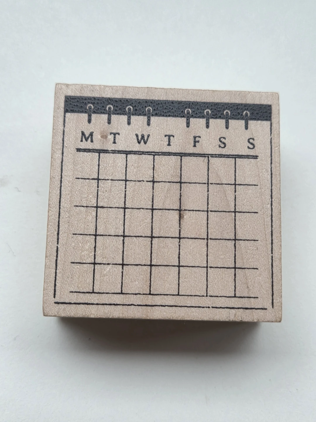 Calendar Wooden Stamp | Planners, Journaling, Habit Tracking - photo 4