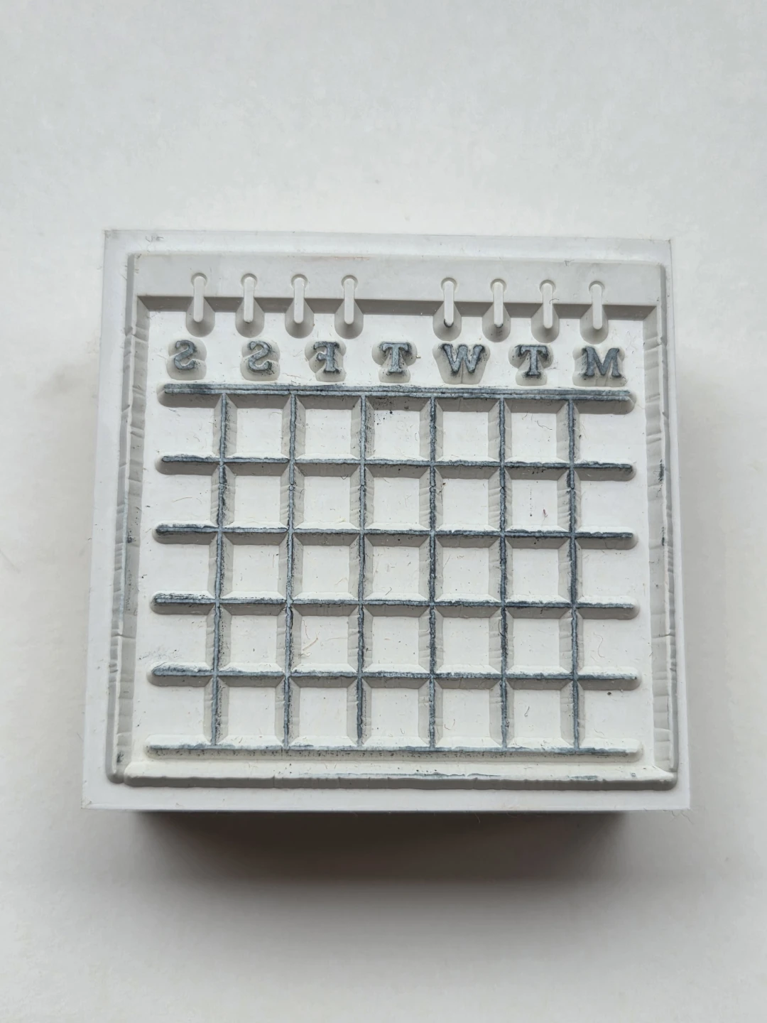 Calendar Wooden Stamp | Planners, Journaling, Habit Tracking - photo 5