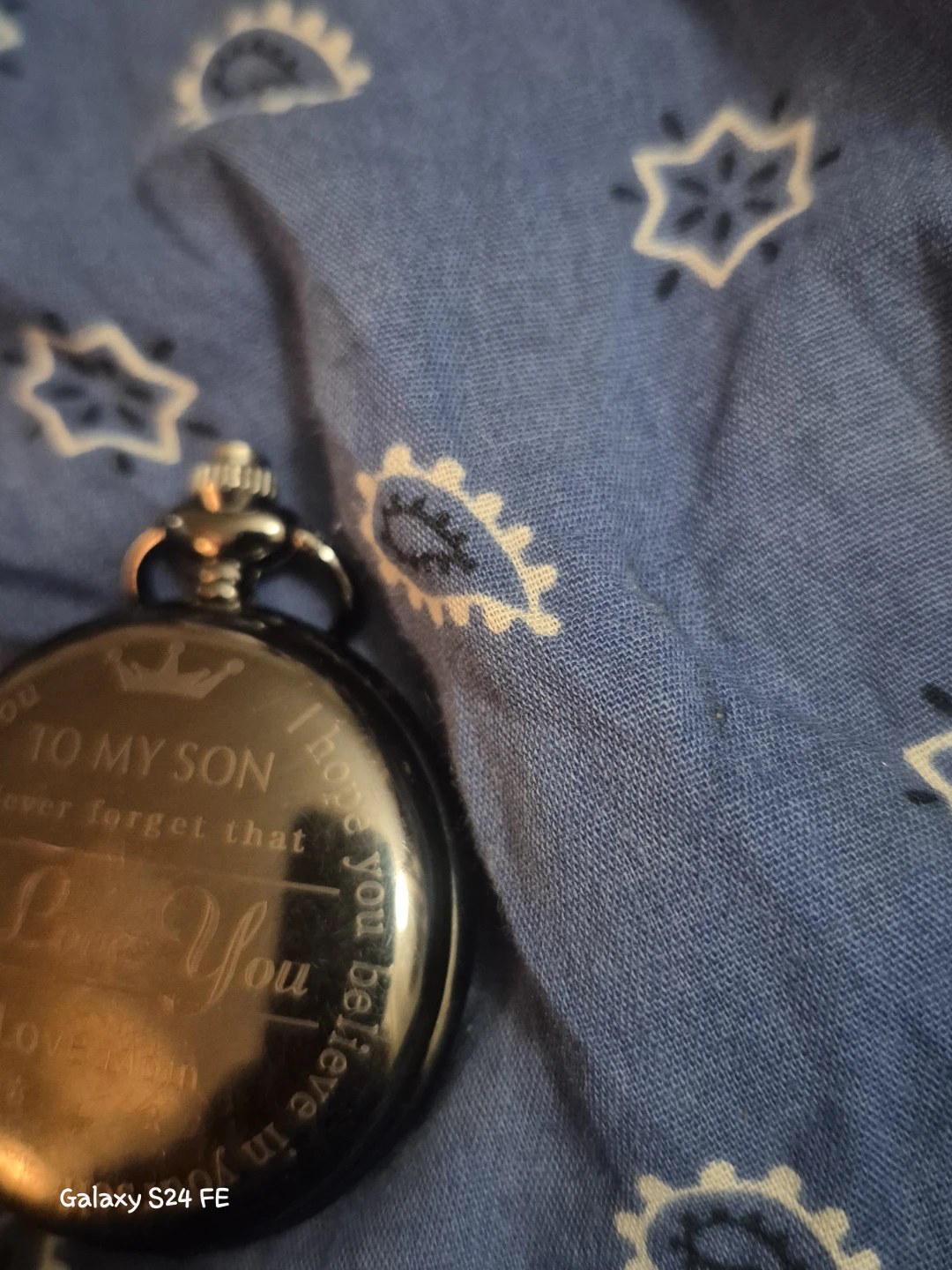 TIE-DAN Quartz Pocket Watch - Engraved - photo 3