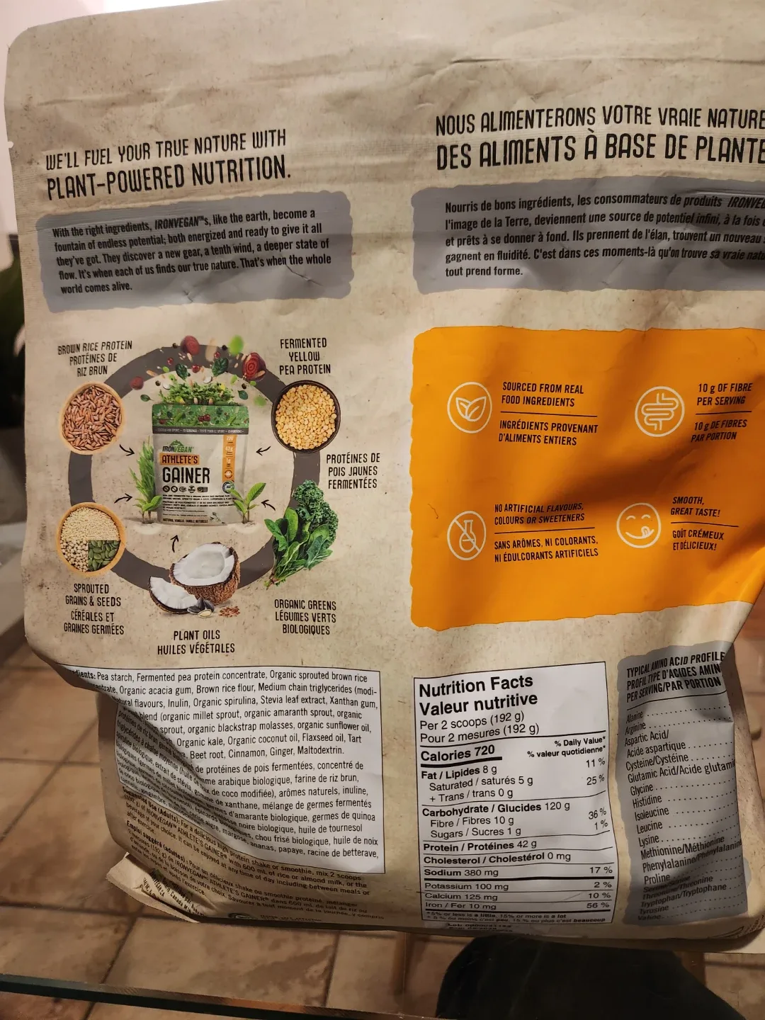 IronVegan Athlete's Gainer Protein - photo 2