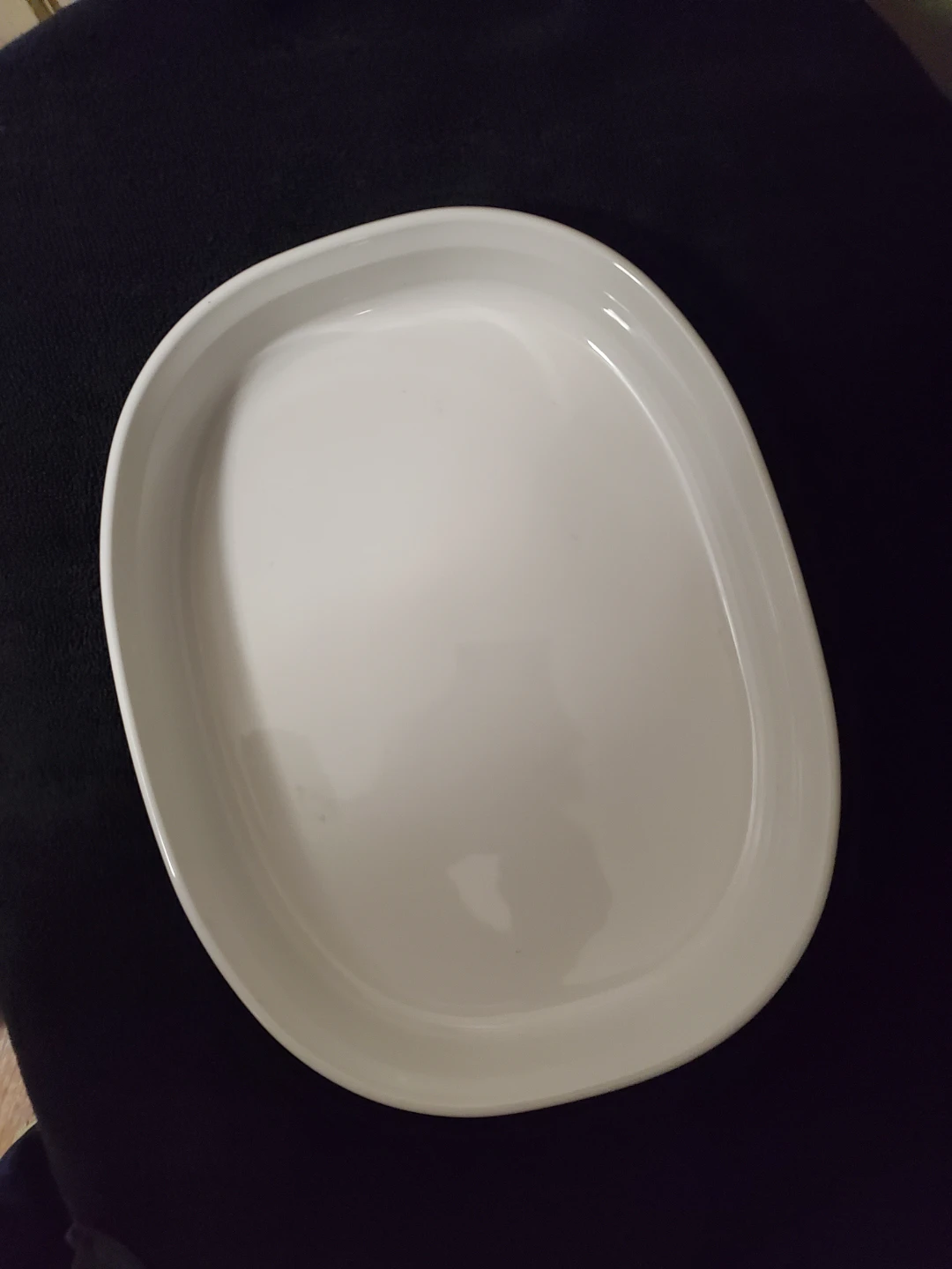 White Oval Baking Dish