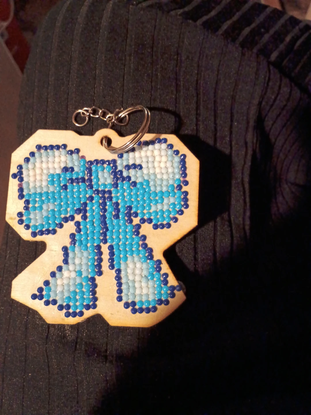 Wooden Bow Keychain - photo 2