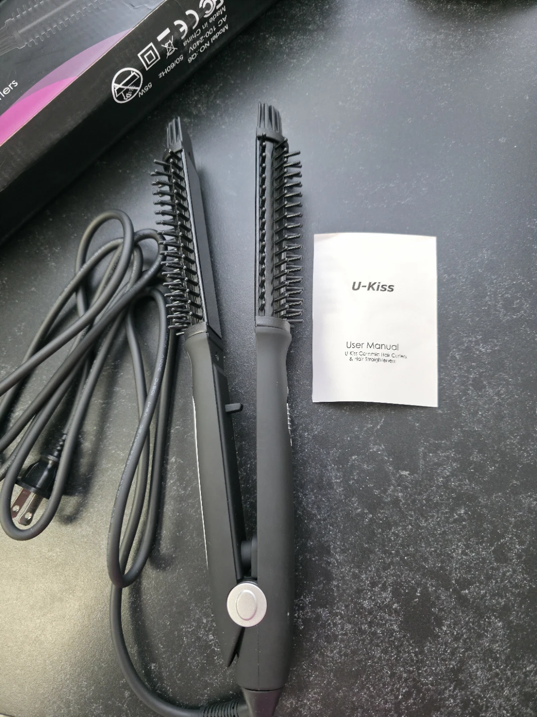 ​U-Kiss 2-in-1 Ceramic Hair Straightener and Curler - Like New - photo 2