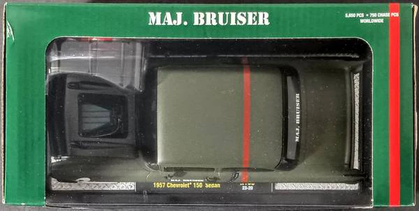 1957 Chevrolet 150 Sedan "Major Bruiser" Diecast Car (Brand New) - photo 3