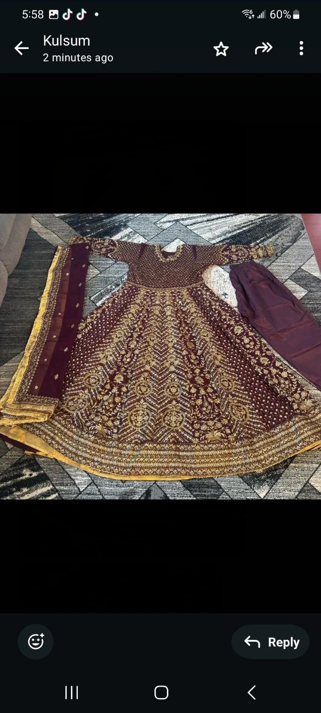 Embroidered Anarkali Pakistan Dress with Dupatta - 3 Peice