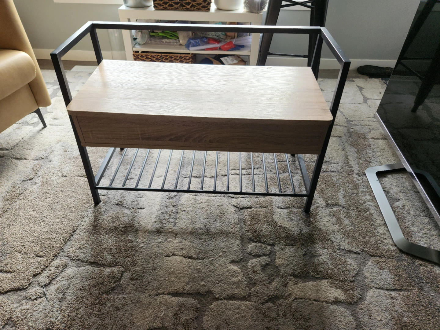 Wooden bench with shoes 👞 rack