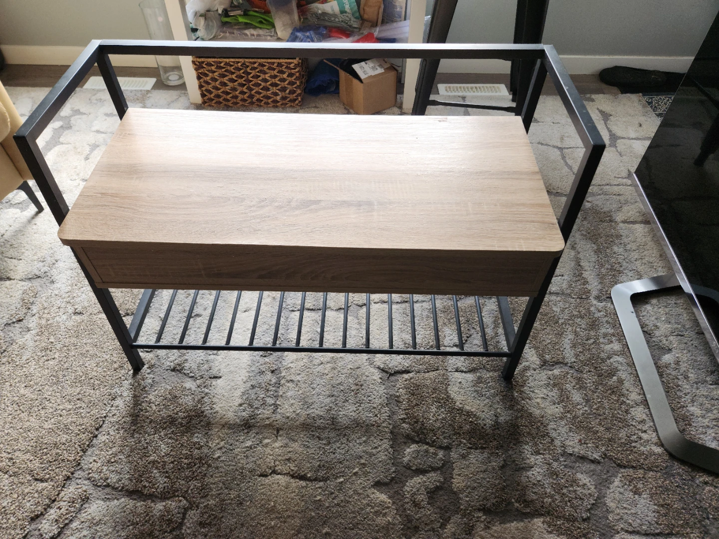 Wooden bench with shoes 👞 rack - photo 4