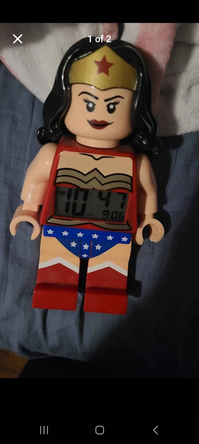 LEGO Wonder Woman Minifigure Alarm Clock