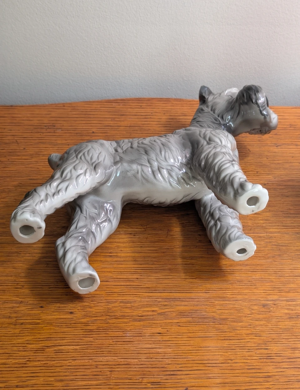 Vintage Ceramic Schnauzer Statue - photo 2