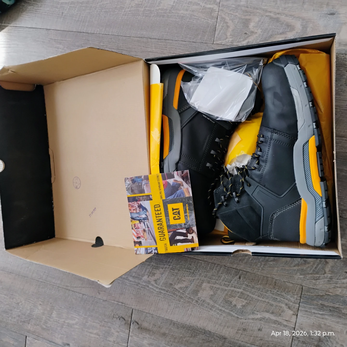 179$CAT EDGE WP NT CSA Men's Work Boots Size 13 Wide - photo 3