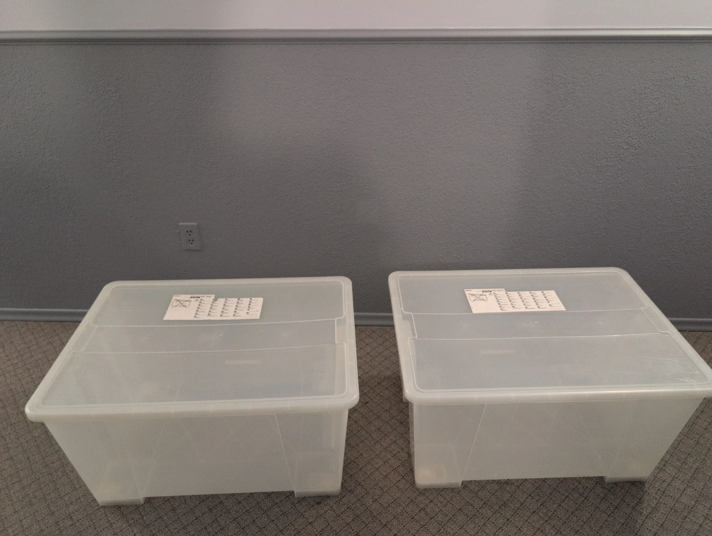 Ikea Samla Storage Box with Lid - Large