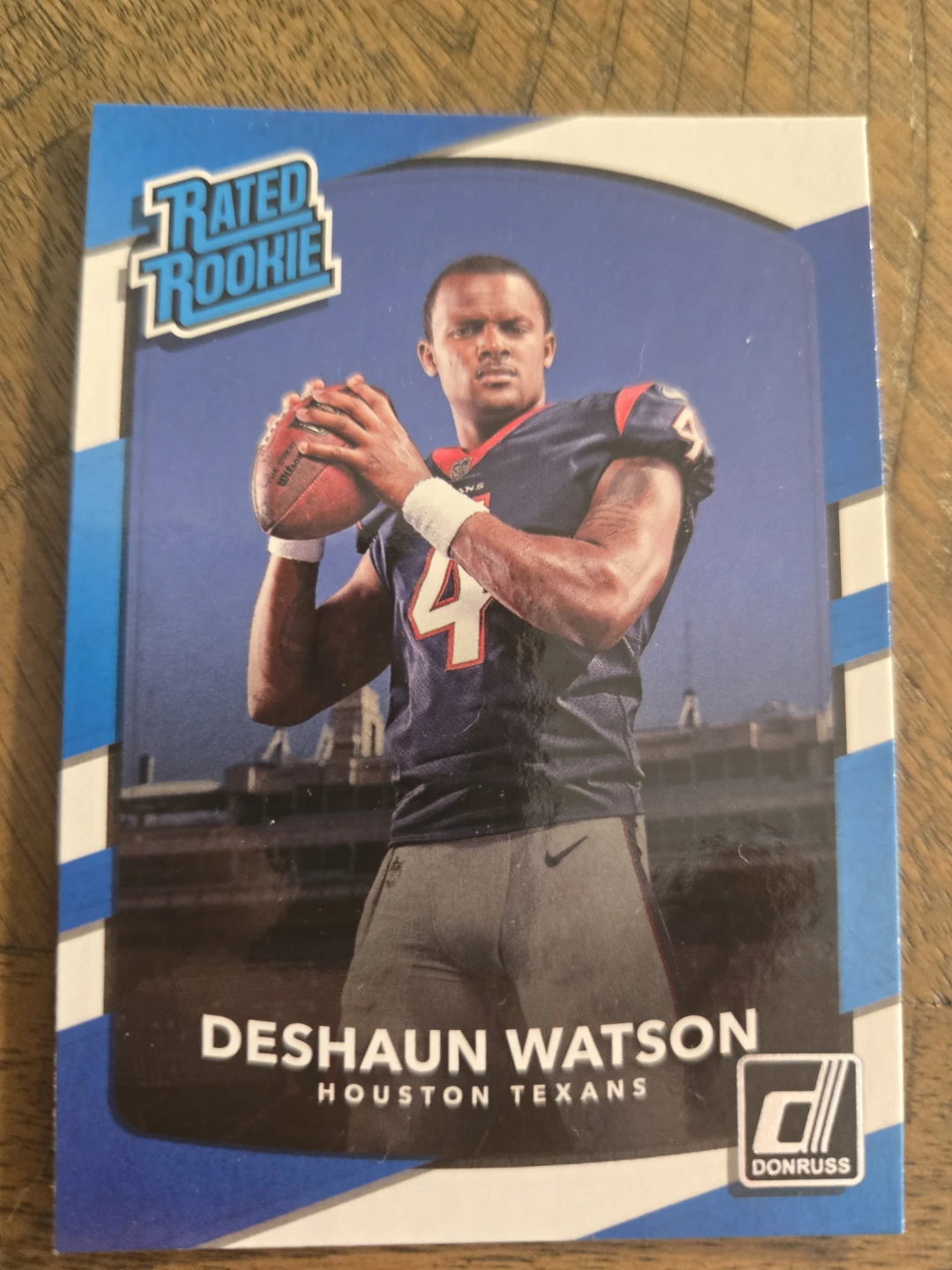 2017 Panini Donruss Deshaun Watson Rated Rookie Football Card
