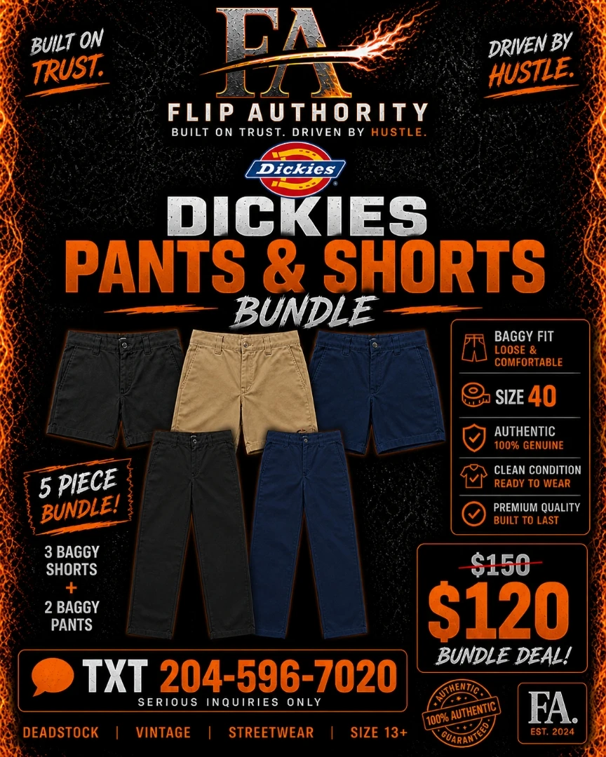 Dickies Pants & Shorts Bundle - Size 40 - 5 Piece Set
