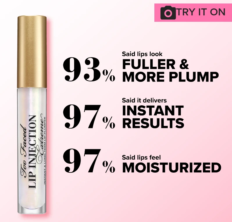 (NEW) 💋 Too Faced - Lip Injection Extreme Lip Plumping Lip Gloss - photo 2