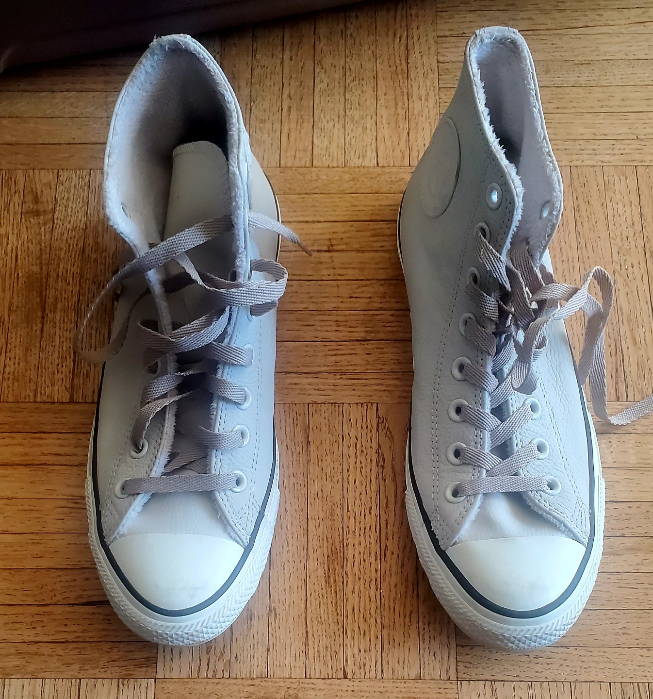 Converse Chuck Taylor All Star High Top Sneakers - Grey Leather - photo 2