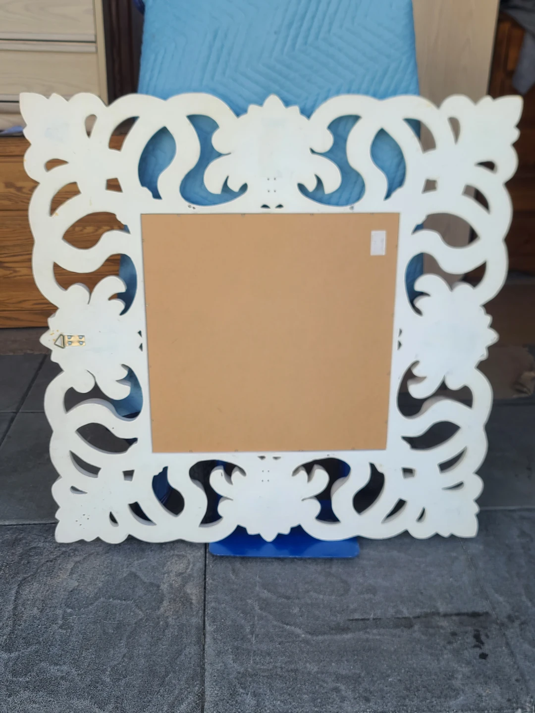 Decorative White Ornate Wall Mirror - photo 3