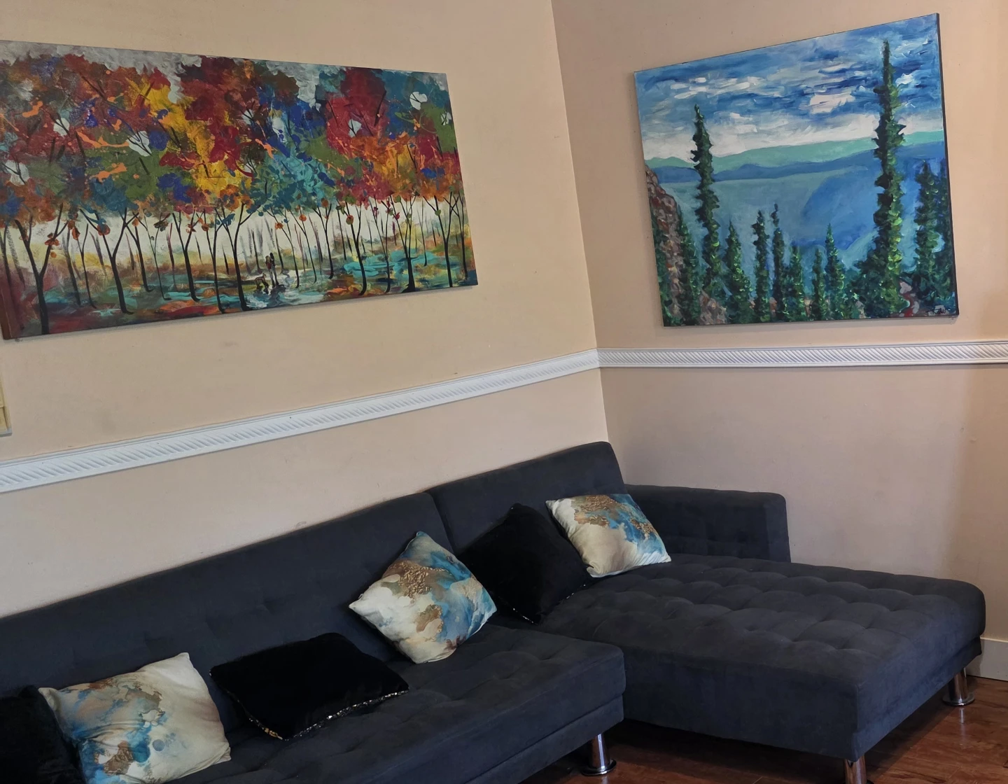 Huge original hand-painted painting by local artist  Squamish - photo 5