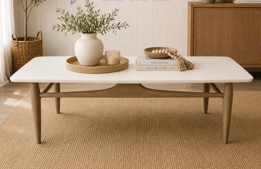 Japandi-Inspired Mid-Century Coffee Table