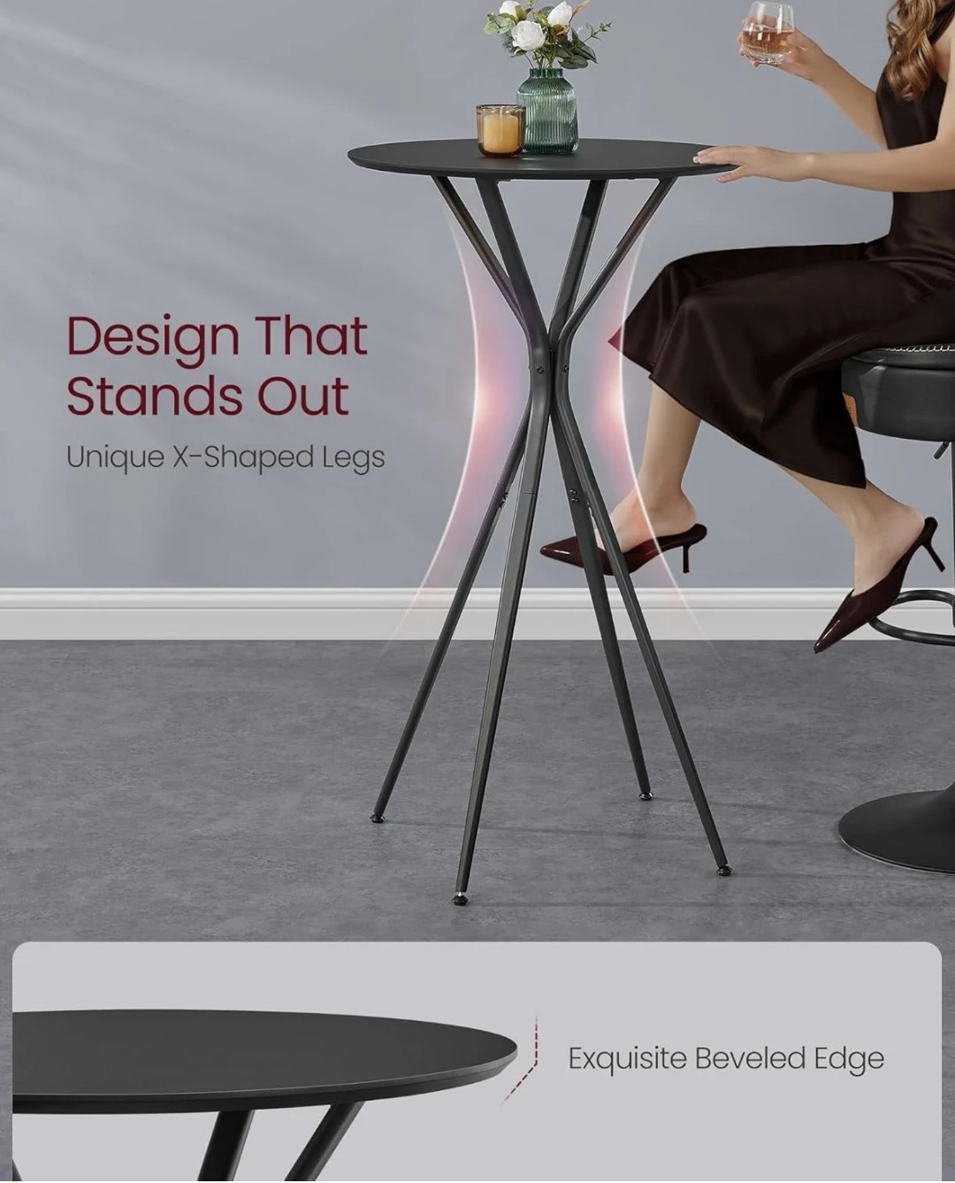 VASAGLE Bar Table and 2 Stools Set - photo 5
