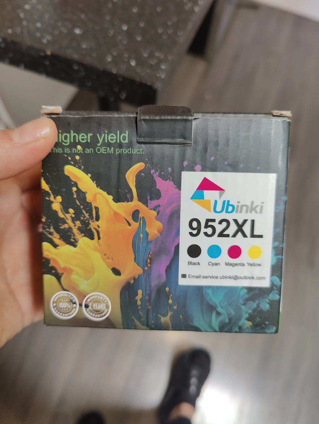 Upinki 952XL Ink Cartridge Set (Black, Cyan, Magenta, Yellow)