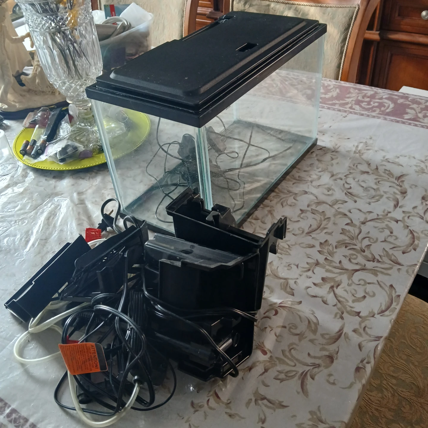 Aquarium Fish Tank with Lid and Filter - photo 2
