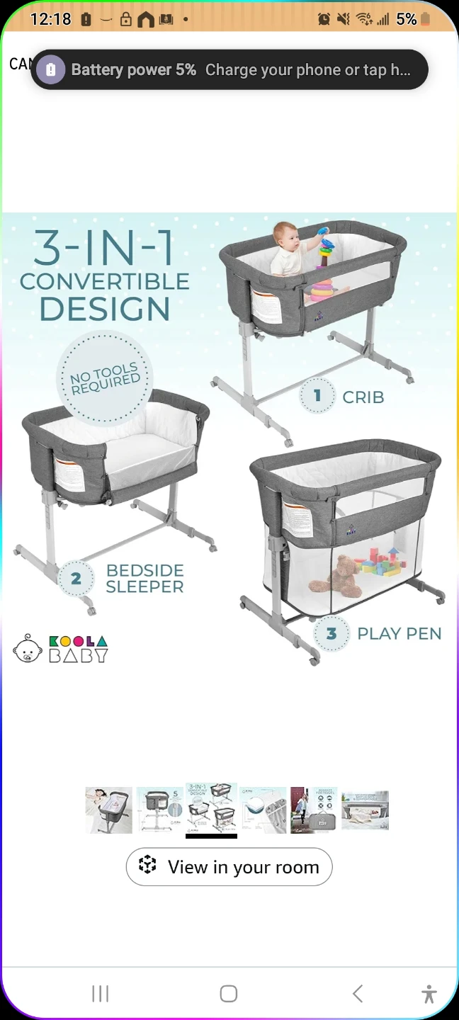 KoolerThings 3-in-1 Baby Bassinet, Bedside Sleeper, & Playpen - photo 2
