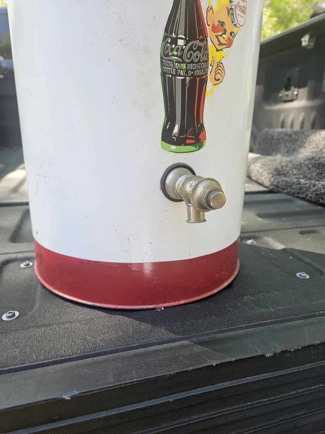Vintage Coca-Cola Ice Cold Beverage Cooler Dispenser - photo 3
