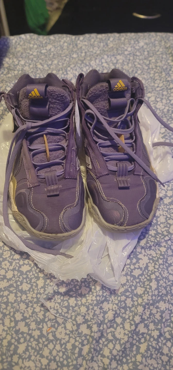 Adidas purple basketball shoes - photo 2