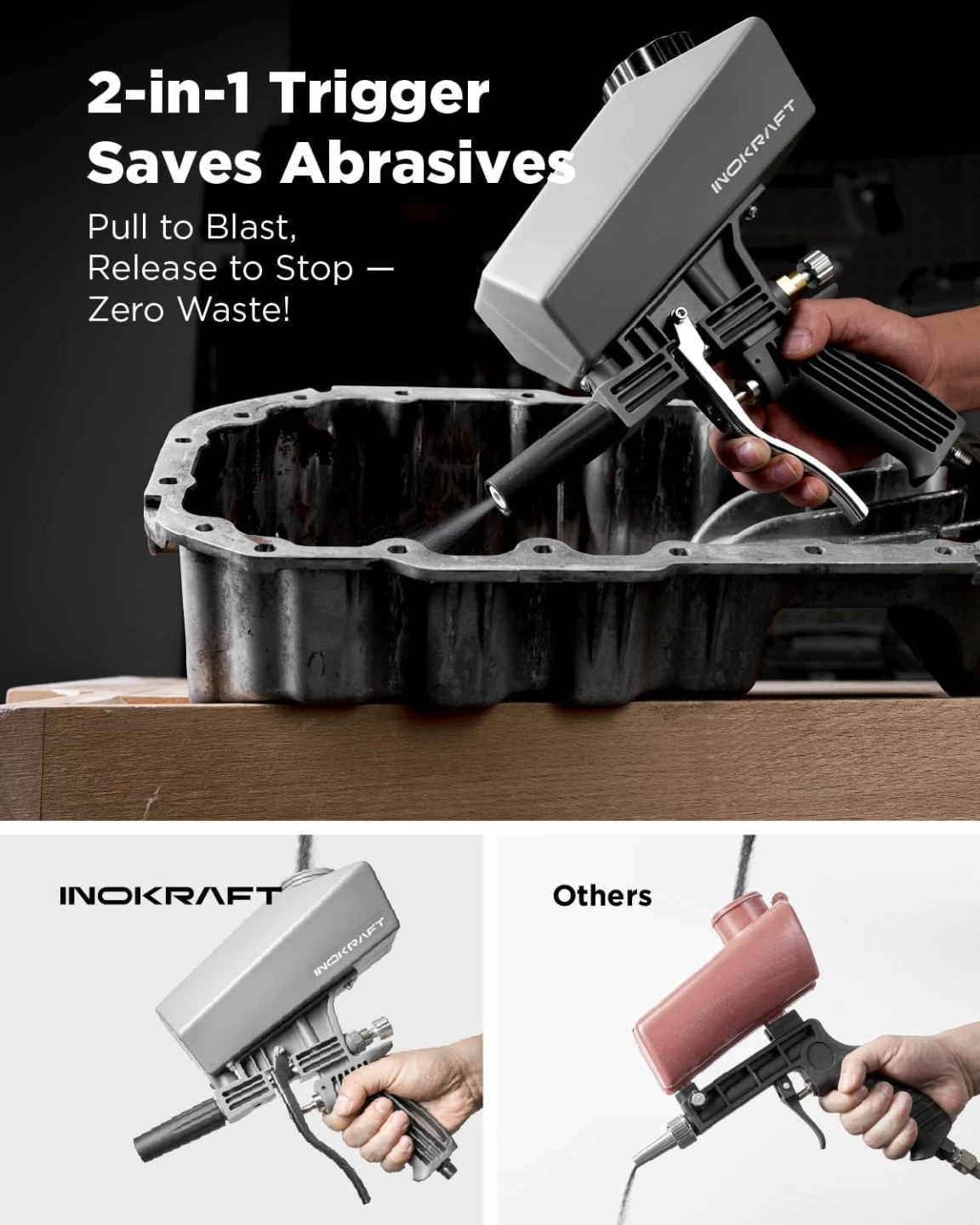 InoKraft Portable Sandblaster Gun Kit - photo 2
