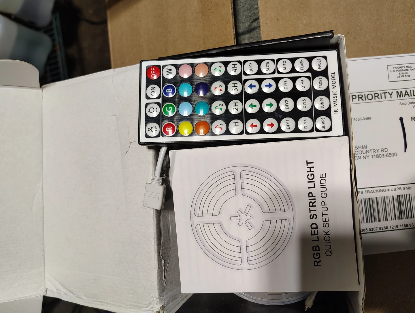 RGB LED Strip Light with Remote 150 feet.