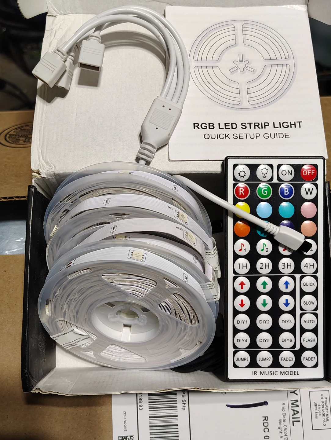 RGB LED Strip Light with Remote 150 feet. - photo 3