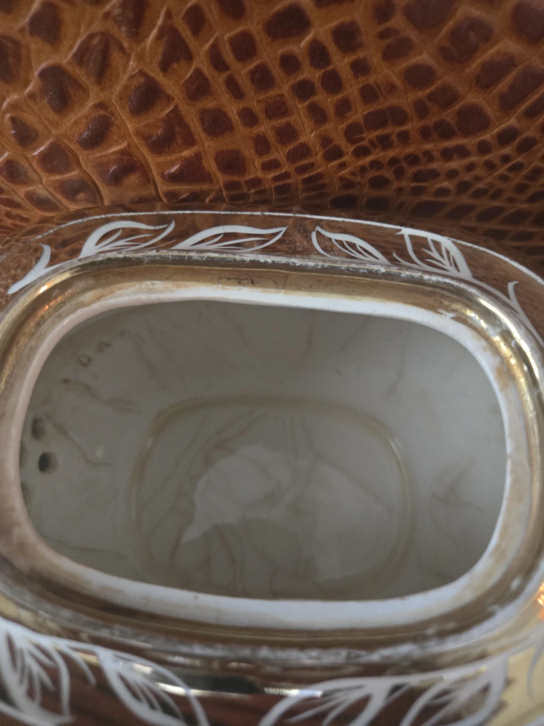 Georgian Gibsons Teapot - Gold & White Floral - photo 4