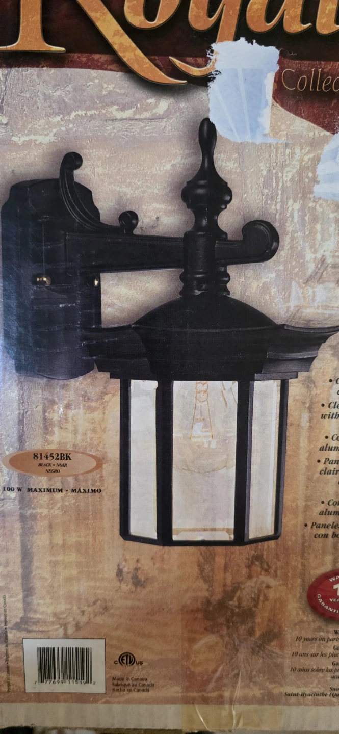 Snoc Royal Collection 81452BK Black Wall Lantern Set of Two
