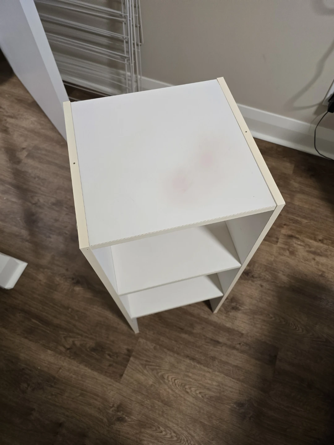 White 3-Shelf Storage Unit - photo 2