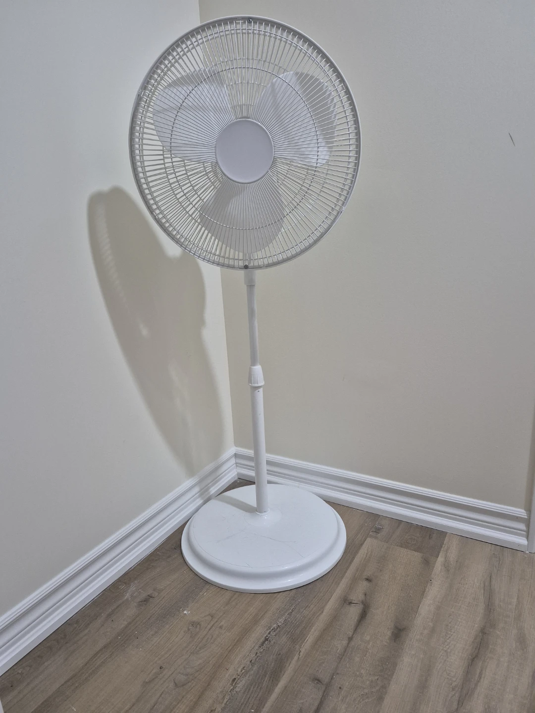 White Oscillating Pedestal Fan