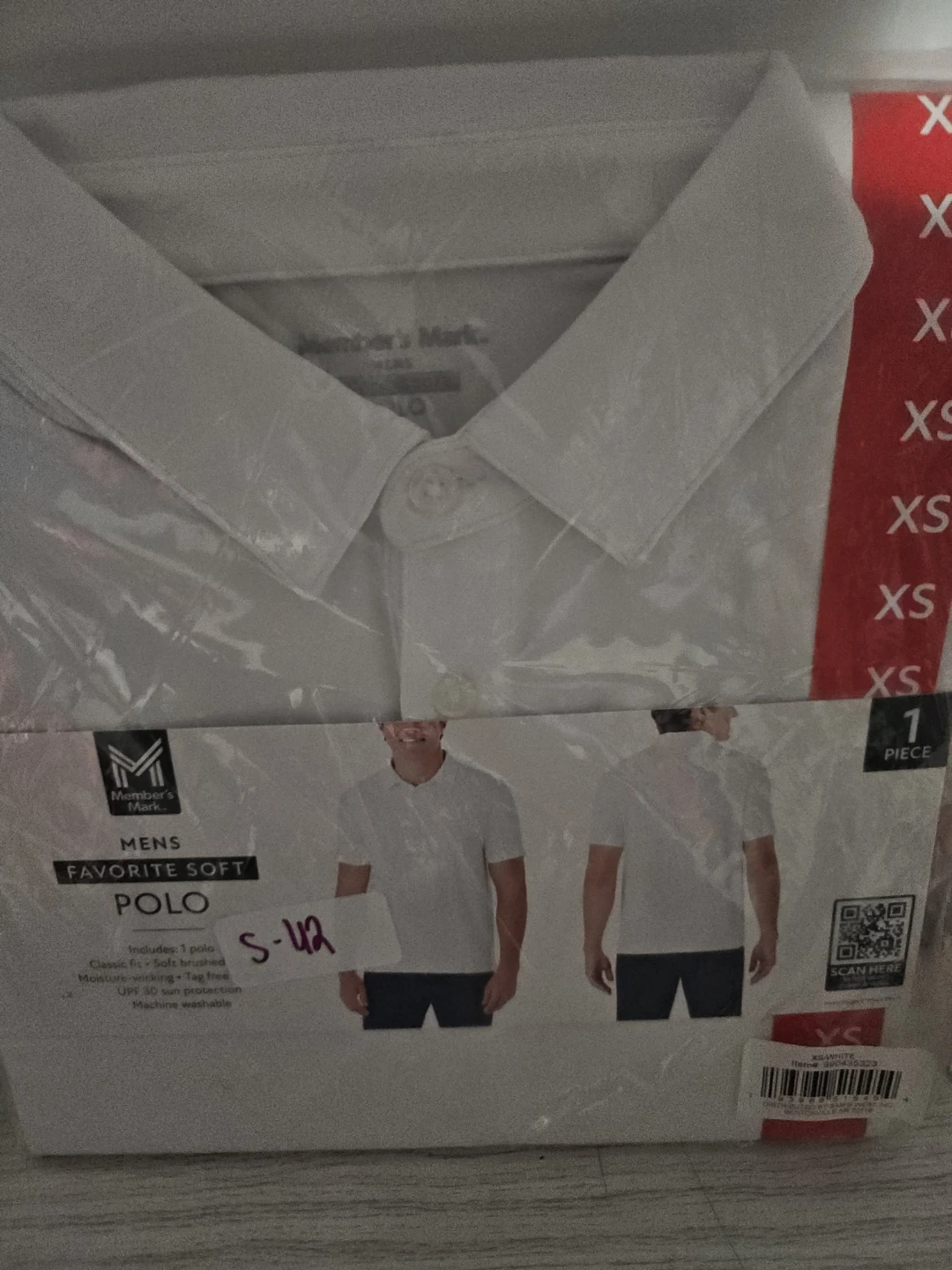 Member's Mark Men's Favorite Soft Polo Shirt White XS - photo 5