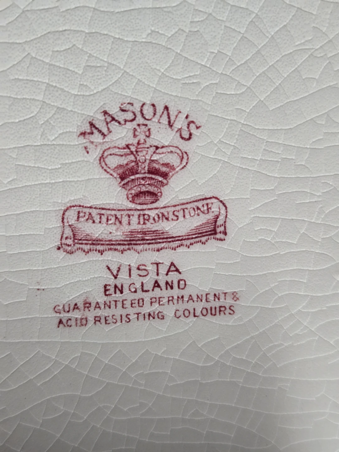 Mason's Ironstone "Tonquin" Plate and Pitcher Set - photo 5
