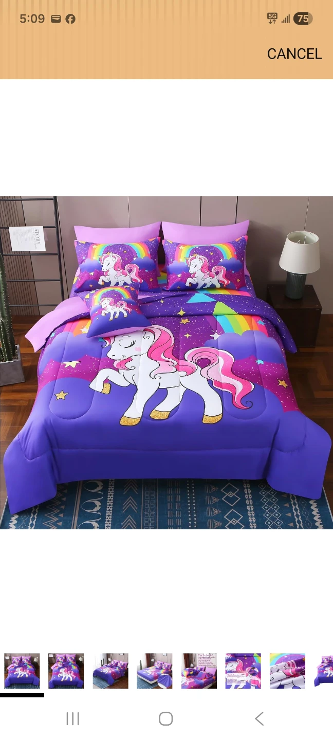 🦄 Rainbow Unicorn Bedding Set Full size ✨ - photo 2
