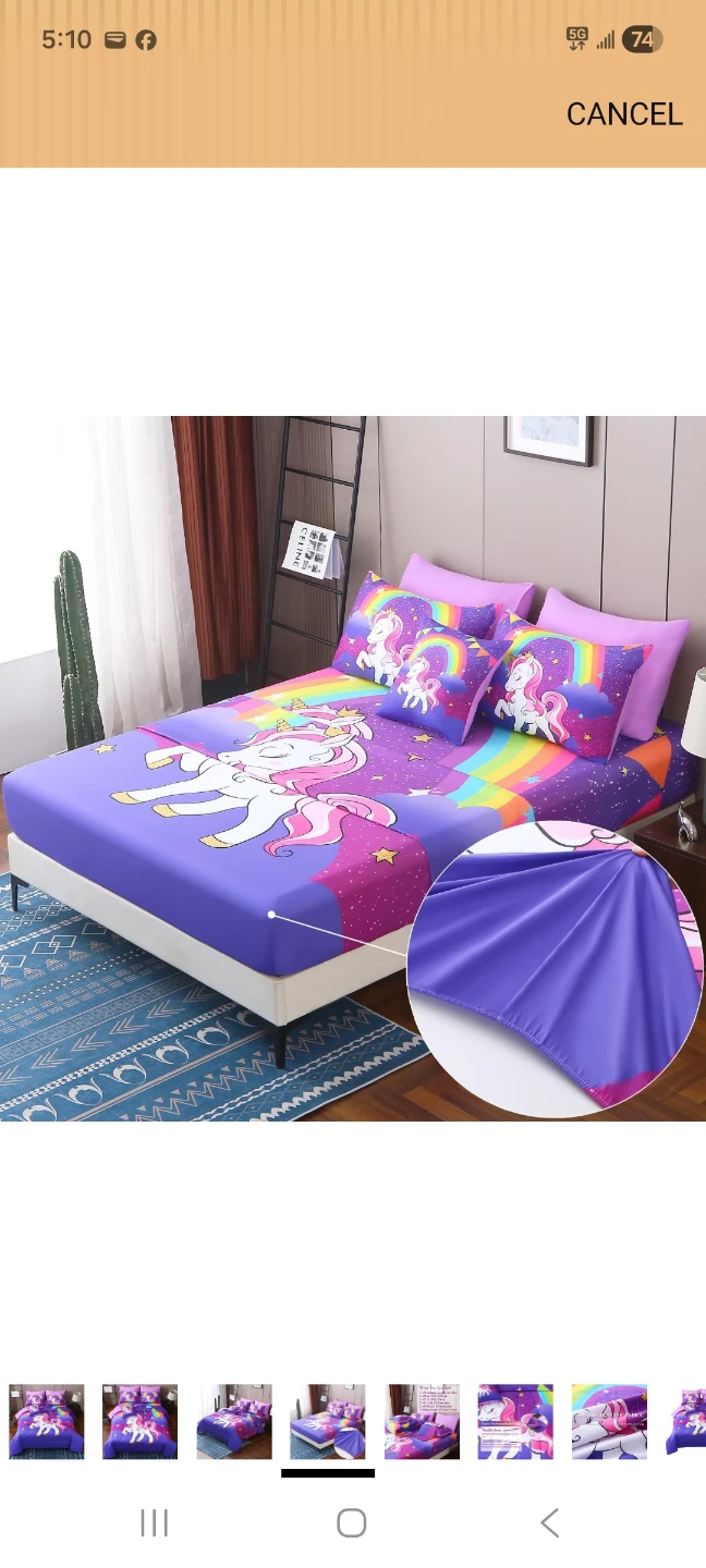 🦄 Rainbow Unicorn Bedding Set Full size ✨ - photo 3