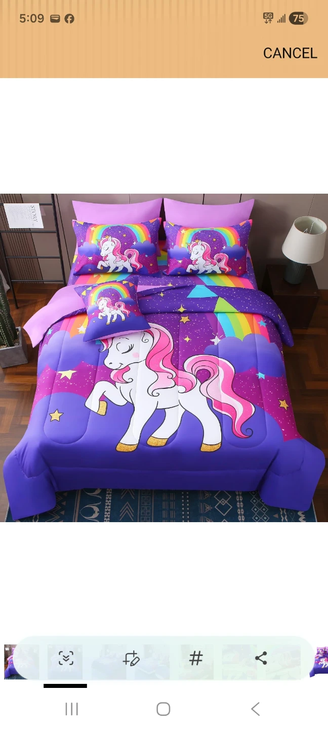 🦄 Rainbow Unicorn Bedding Set Full size ✨ - photo 4
