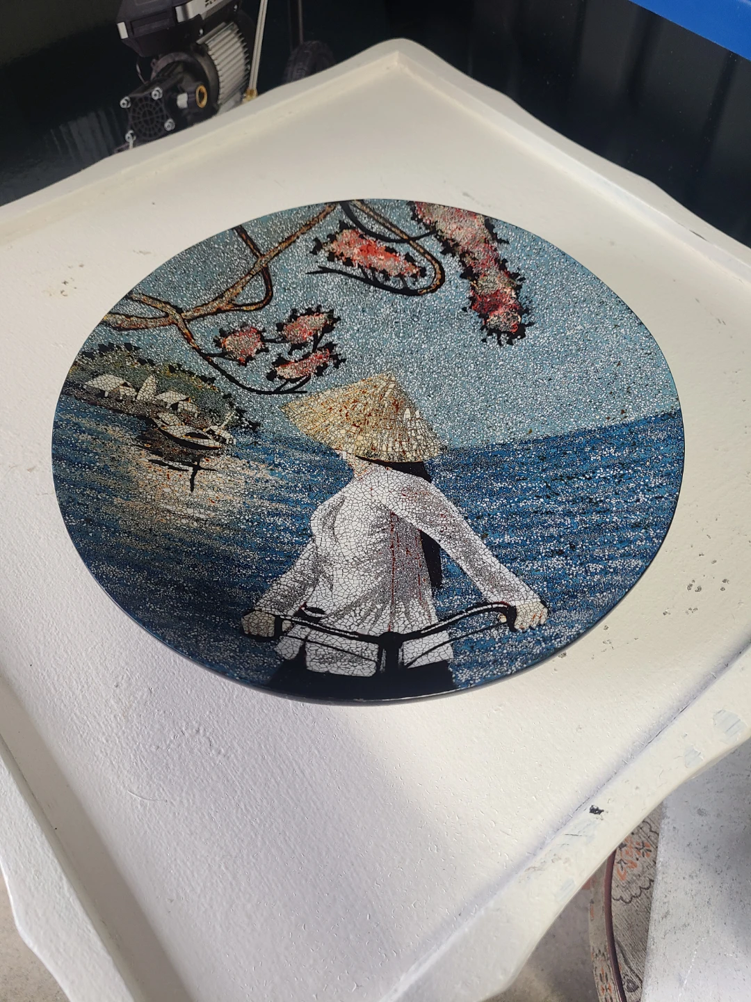 Decorative Plate with Asian Scene