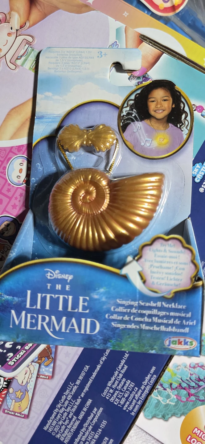 Disney The Little Mermaid Singing Seashell Necklace