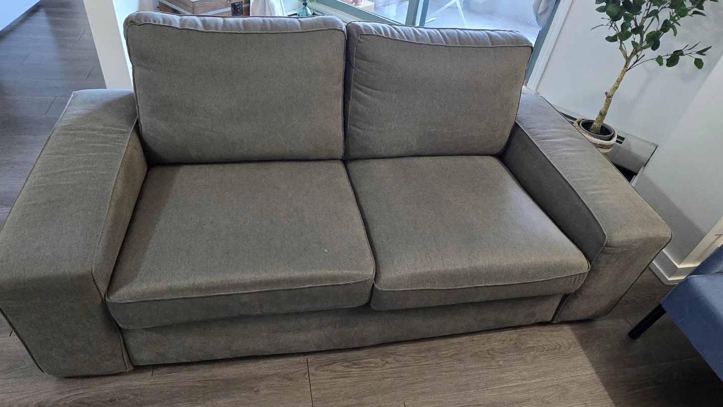 Grey 2-Seater Sofa - photo 2
