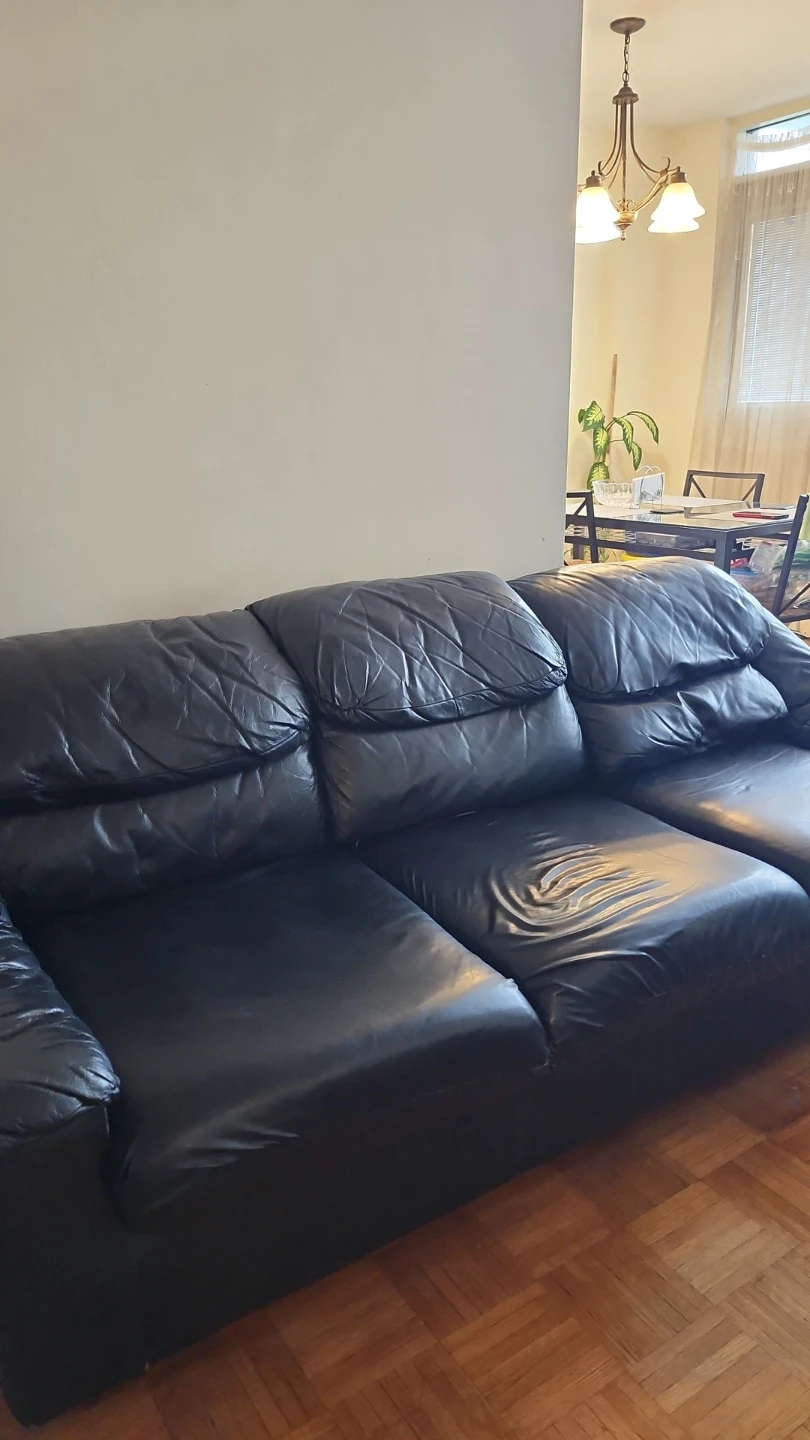 Black Leather Couch