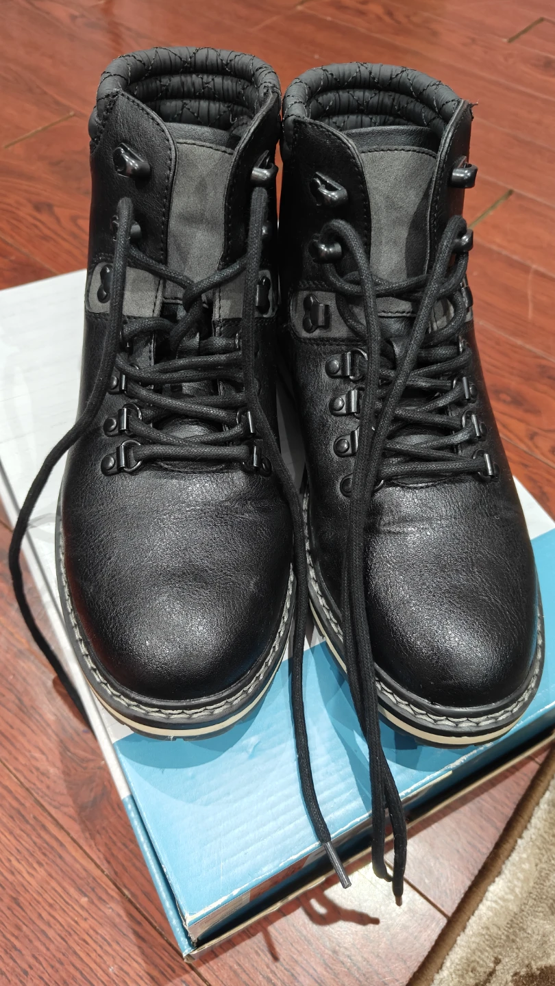 Joe Fresh Black Lace-Up Boots - photo 5