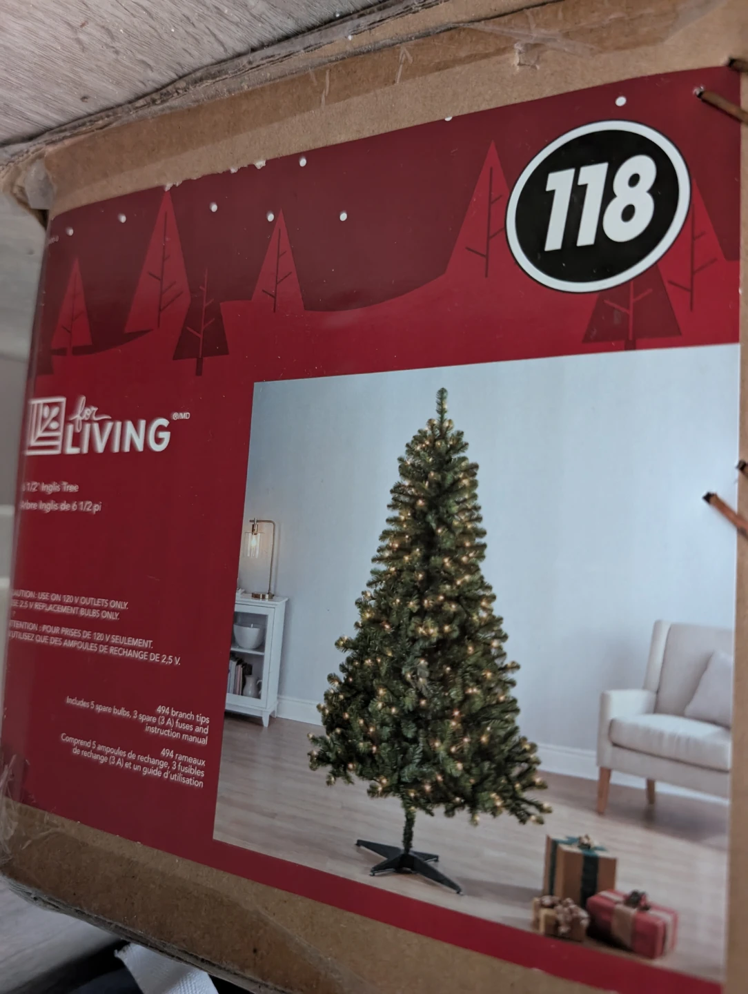 Large Christmas Tree & Decorations - Moving Sale