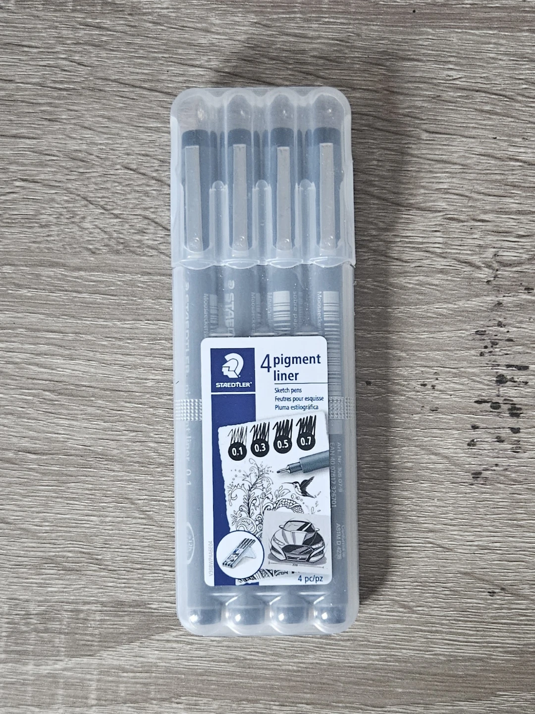 Staedtler 4 Pigment Liner Sketch Pens