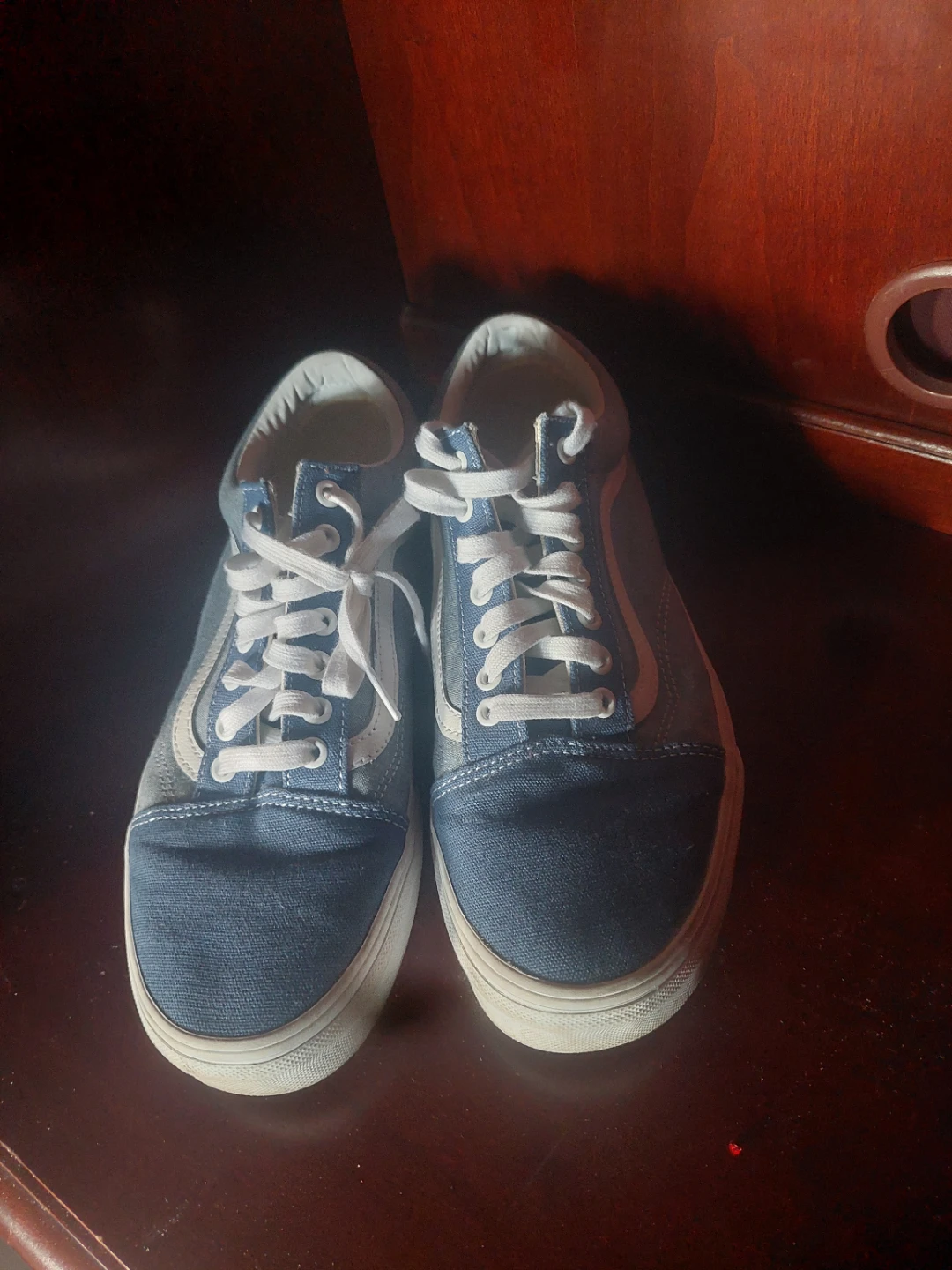 Mens size 9.5 Vans Old Skool Denim Sneakers - photo 2