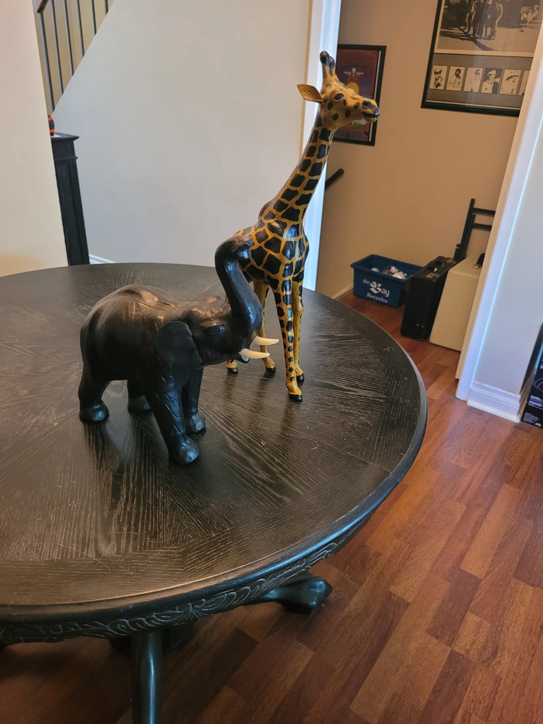 Decorative Giraffe and Elephant Figurines - photo 2