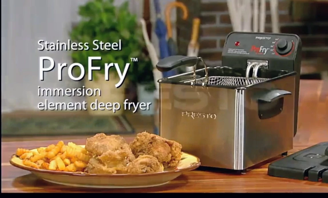 Presto ProFry Stainless Steel Immersion Element Deep Fryer